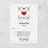 Geeky Glasses Response Card