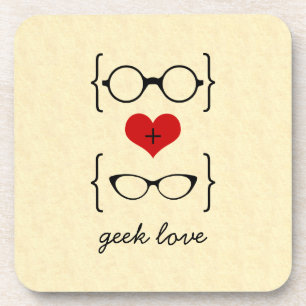 Geeky Glasses Untersetzer Set
