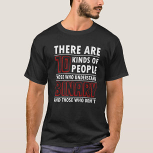Geeky IT Computer Nerd Geek 10 Arten von Menschen  T-Shirt