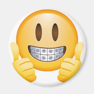 Geeky Klammern Emoji Magnet