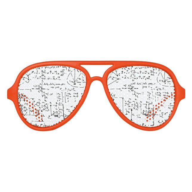 Geeky Math Mathematics Sonnenbrille (Vorderseite)