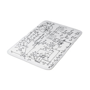 Geeky Mathe-Mathematik Badematte