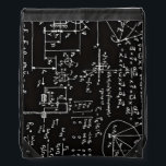 Geeky Mathe-Mathematik Sportbeutel<br><div class="desc">Mathematik-/Mathe-/Mathe-Lehrer-Geschenk-/Mathe-Studenten-Geschenk-/Aussenseitergeschenk/schwarzer Rucksack</div>