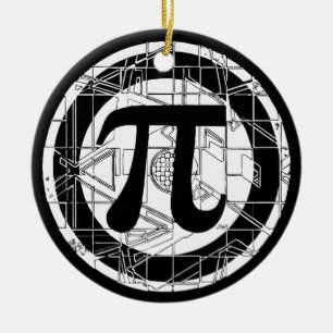 Geeky Pi Day Symbol Keramik Ornament