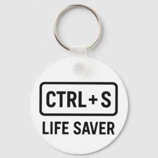Geeky Schlüsselanhänger - Design "STRG + S Life Sa