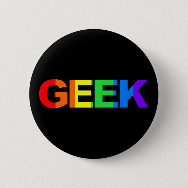 Geeky und que wie button (Vorderseite)