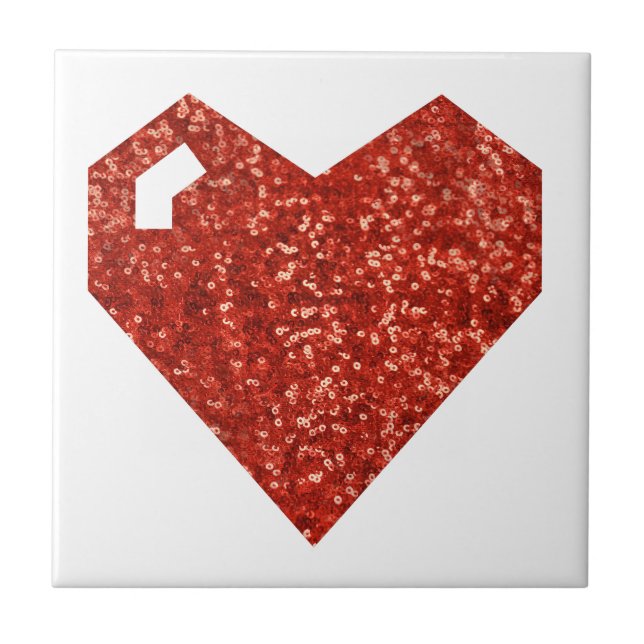 Geeky-Valentinstag Fliese (Vorderseite)