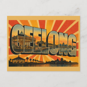 Geelong Victoria Australien Waterfront City Kunst Postkarte