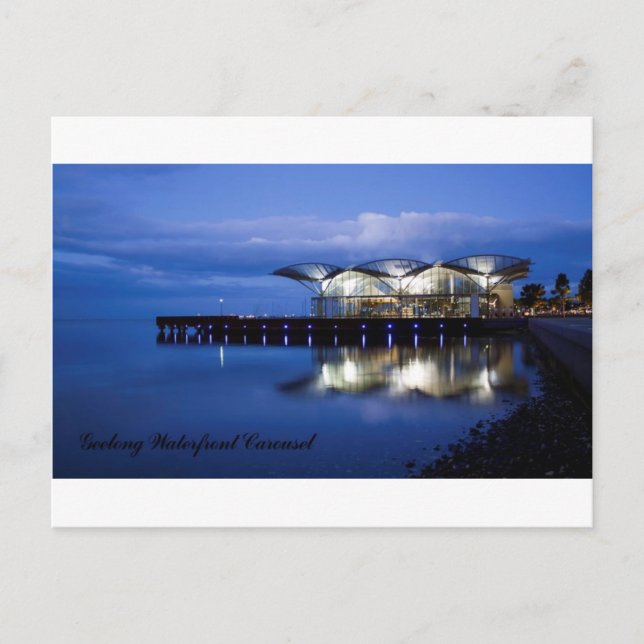 Geelong Waterfront Carousel Postkarte (Vorderseite)