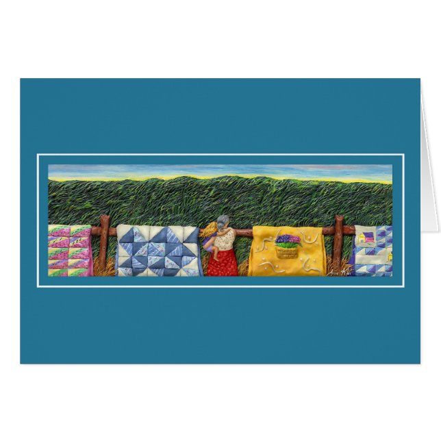 Geerntete Steppdecke (Vorderseite (Horizontal))