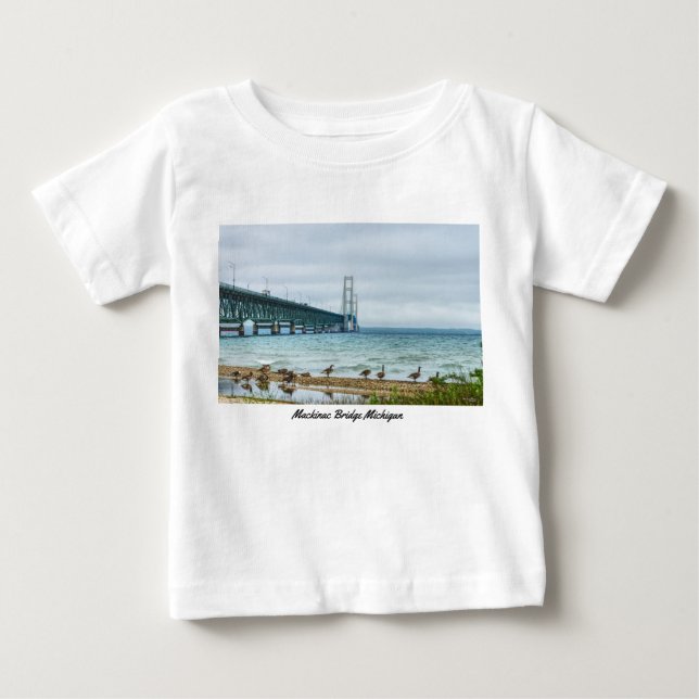 Geese auf Mighty Mac Baby T-shirt (Vorderseite)