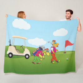 Geezer Golf Fleece Blanket
