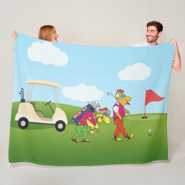Geezer Golf Fleece Blanket (Beispiel)