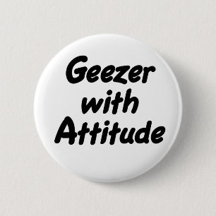 Geezer mit Haltungsknopf Button