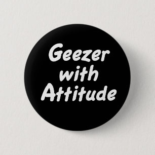 Geezer mit Haltungsknopf Button