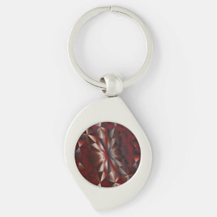 GeFacet Gem Brown Garnet Schlüsselanhänger