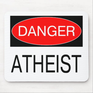 Gefahr - Atheist Funny T - Shirt Tasse Hat Schürze Mousepad