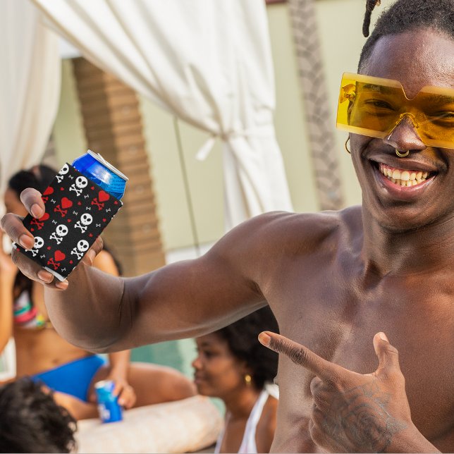 Gefahr Beängstigender Schädelmuster Dosenkühler (can cooler)