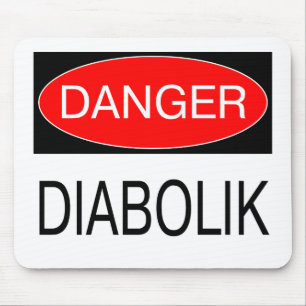 Gefahr - Diabolik Lustiges T-Shirt Tasse Hut Tasch Mousepad