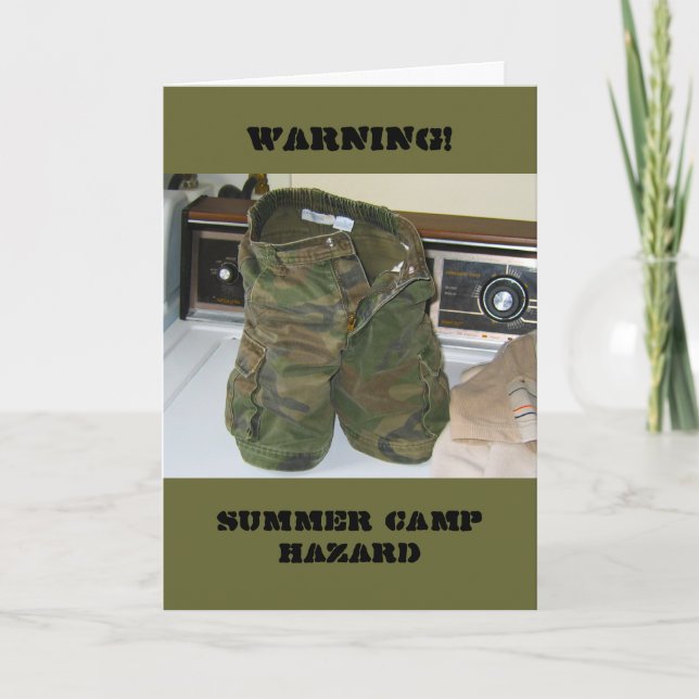 Gefahr für das Sommercamp Karte (Vorderseite)