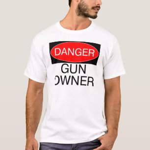 Gefahr - Gewehr-Inhaber-lustige T - T-Shirt