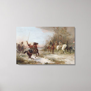 Gefahr Napoleons bei Brienne-le-Chateau, c.1891 (o Leinwanddruck