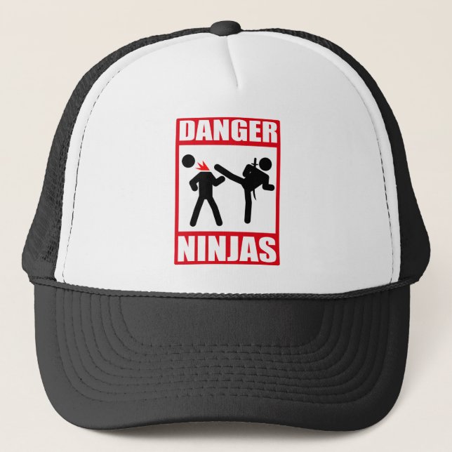 Gefahr Ninjas Truckerkappe (Vorderseite)