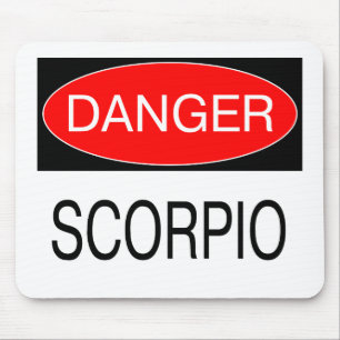 Gefahr - Skorpion Lustiges Astrologie T-Shirt Hut  Mousepad