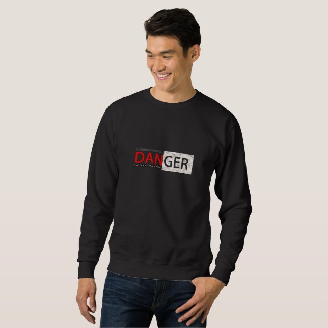 🔥 „GEFAHR“-T-Shirt ⚠️ Sweatshirt (Vorne ganz)