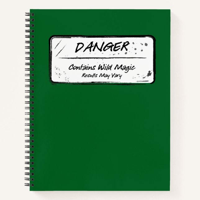 Gefahr: Wild Magic May Vary Notebook Notizbuch (Vorderseite)