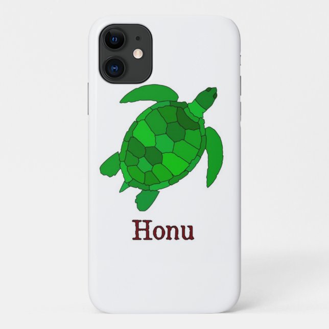 Gefährdete Grüne Hawaiianische Meeresschildkröte,  Case-Mate iPhone Hülle (Rückseite)