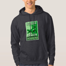 Gefährdete Komodo Drache-Pop-Kunst-T-Shirts Hoodie
