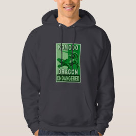 Gefährdete Komodo Drache-Pop-Kunst-T-Shirts Hoodie