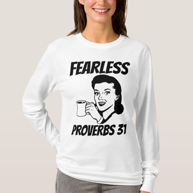 GEFÄHRDETE PROVERBS 31 RETRO HOUSEWIFE T - Shirt (Vorderseite)