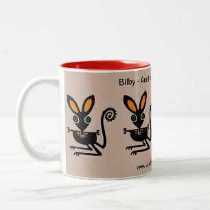 Gefährdete Tiere - Aussie wild lebende Tiere - BIL Zweifarbige Tasse