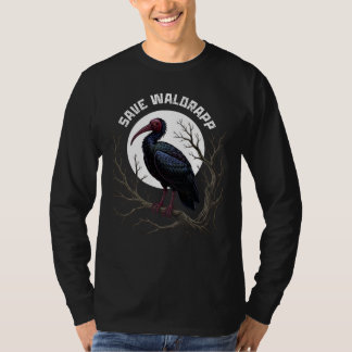 Gefährdete Vögel: Waldrapp oder Kahler Ibis T-Shirt