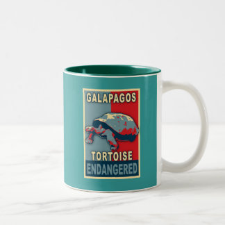 Gefährdete Zweifarbige Tasse