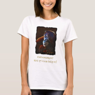 gefährdetes Orangutans Shirt zur Unterstützung der