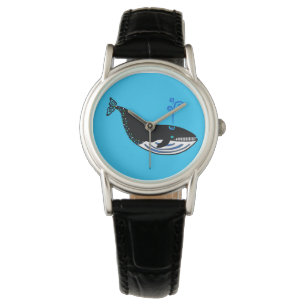 Gefährdetes Tier - Blaue Wale in der Marine - Wild Armbanduhr