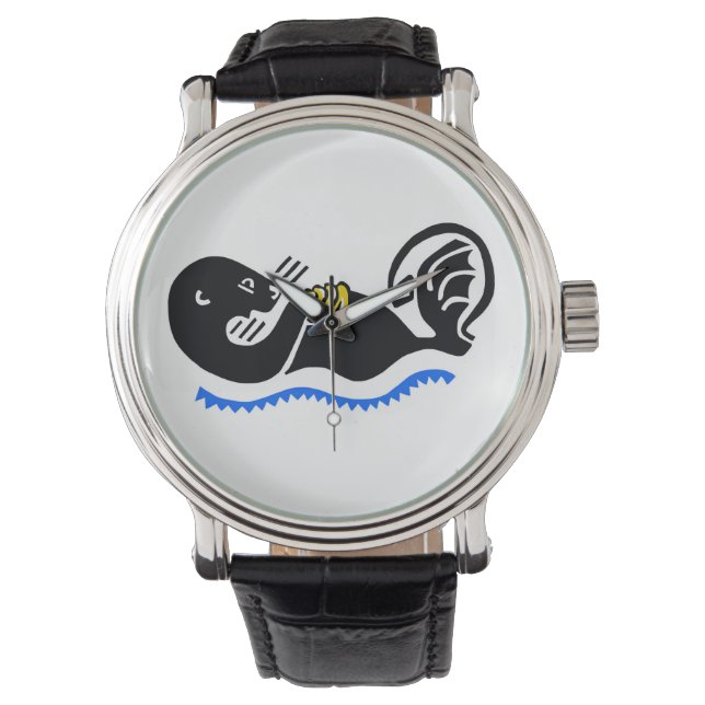 gefährdetes Tier - Cooles Meer - OTTER - Wildtiere Armbanduhr (Vorderseite)