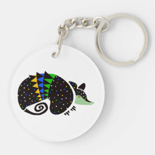 gefährdetes Tier - Grafik ARMADILLO - Wildtiere - Schlüsselanhänger