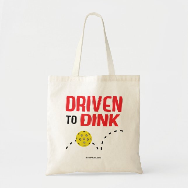 "Gefahren Dink" Pickleball zur Taschen-Tasche Tragetasche (Vorne)