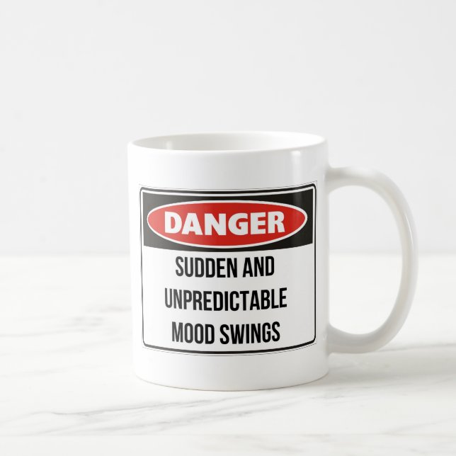 Gefahren- plötzliche und unvorhersehbare kaffeetasse (Rechts)