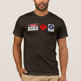 Gefahrendrache - lustiges T-Shirt