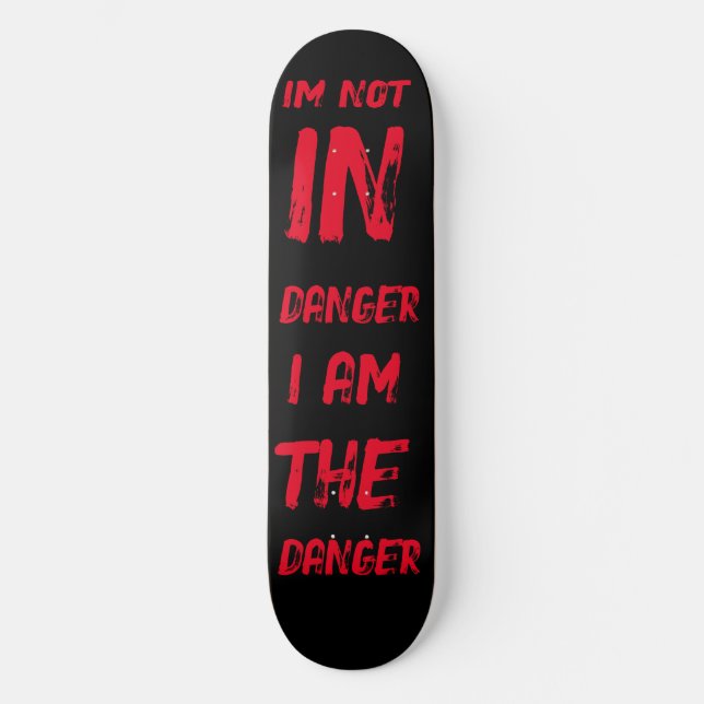 Gefahrenfeld Skateboard (Vorderseite)