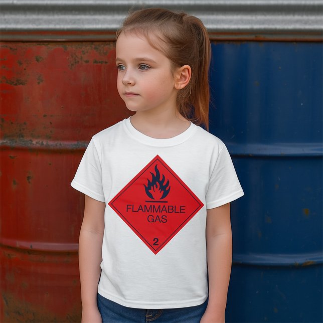 Gefahrenhinweis für das Gefahrenschild "Flammbare  T-Shirt (Von Creator hochgeladen)