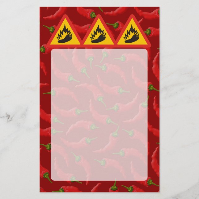 Gefahrenschild für scharfe Pfeffer Flyer (Vorne)