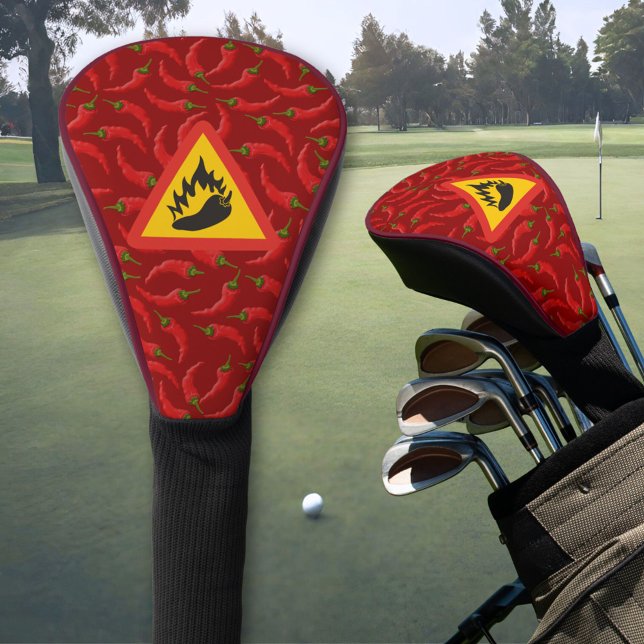 Gefahrenschild für scharfe Pfeffer Golf Headcover (Von Creator hochgeladen)