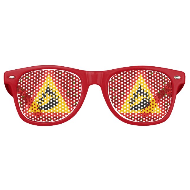 Gefahrenschild für scharfe Pfeffer Sonnenbrille (Vorderseite)