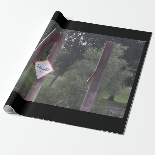 Gefahrenschild Geschenkpapier (Ungerollt)